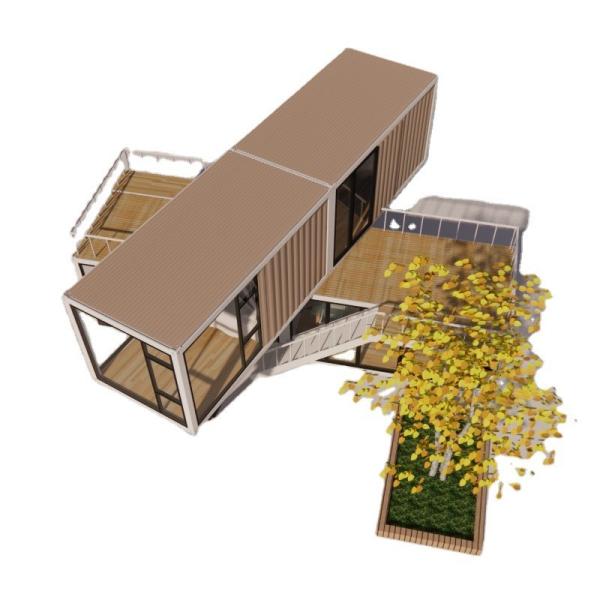 Quality 20ft or 40ft Luxury Design Two Layers Apartment Fabricated Living Portable Container House with Aluminum Alloy Windows wholesale