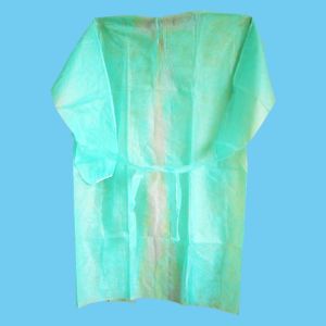 China Non Woven Disposable Isolation Gown 120x140cm With Elastic Cuff on sale