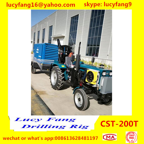 China Cheapest Good Quality Tractor Mounted Mobile Water Well Drilling Rig For 300m Depth