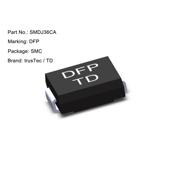 Quality 36V SMD TVS Diode 3000W SMDJ36CA 36V Surface Mount Transient Voltage Suppressor wholesale