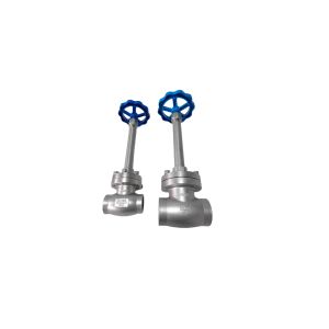 Manual Cryogenic Shut-off Valve Socket Welding -196~+80 ℃ For LNG LOX LIN LAR