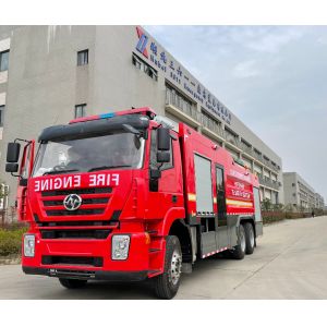 6x4 10 Wheeled Large Fire Engine Vehicle 290hp 10 Ton With Double Cabin