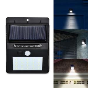 Cheap 3 Modes Solar Powered LED Wall Light , Solar Powered Security Light With Motion Sensor for sale