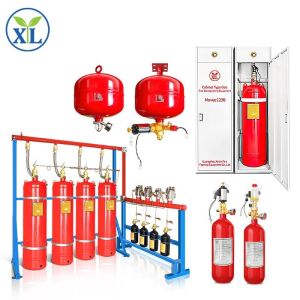 Pipe Line Gas Fire Extinguisher System FM200 Gas Suppression System For Fire