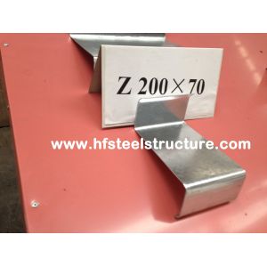 Galvanized C Purlin Steel Building Kits For Construction Material / Bracket