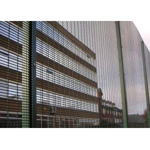 358 Anti Climb Wire Mesh with 13x75mm Hole Galvanised Welded Wire Mesh Panels