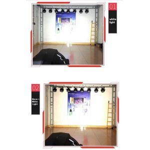 Stage Zoom Theater 2in1 Cob Led Par Light With Cold White And RGBW Light Source