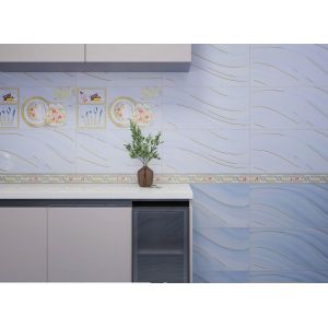 China Light Blue Ceramic Wall Tile 30x60cm AAA Grade ISO13006 on sale