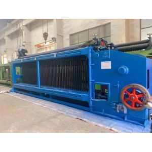 Spiral Coil Three Twist Gabion Wire Mesh Machine with Max Weaving Width 4300mm