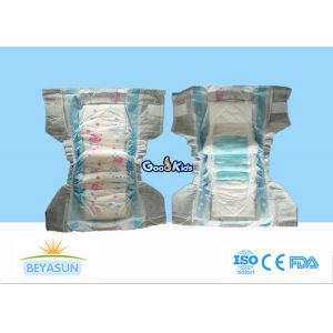 China Safest Disposable Diapers For Babies , All Natural Diapers With Velco Tape on sale