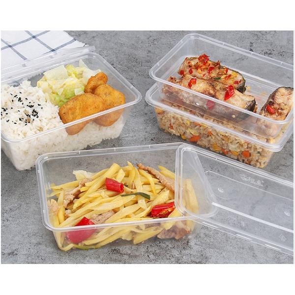 Quality Stackable BPA Free Food Container Disposable Plastic Microwavable With Lid wholesale