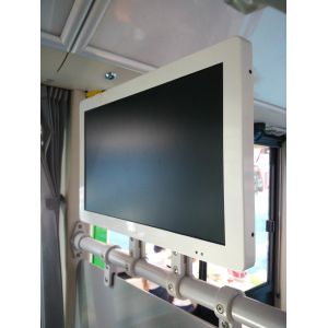 Metal 15.6 Inch Bus TV LCD LED Monitor For Advertising Video Signage Display 12V