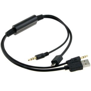 BMW 8pin cable with 3.5MM AUX Interface Adapter for MINI iPOD iPHONE 5 5S 5C