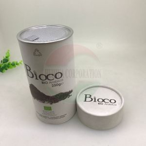 China Damp - Proof Paper Tube Tea Packaging Recycled Food Grade Round Coffee Kraft Tube Cylinder Box on sale