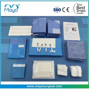 Abdominal Operation Use Disposable Laparoscopy Pelviscopy Drape Pack With