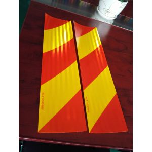 Chevron Right / Left Hand Honeycomb Reflective Tape Yellow And Red