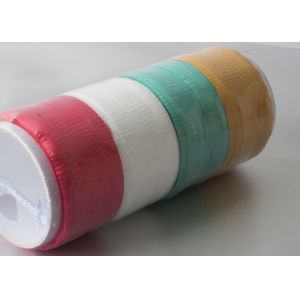 Muti - color Christmas Curling Ribbon Spool crimped PP solid ribbon 5mm * 25Y