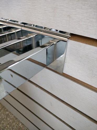 Chrome Universal Shopfitting Accessories for Easy Integration with Standard