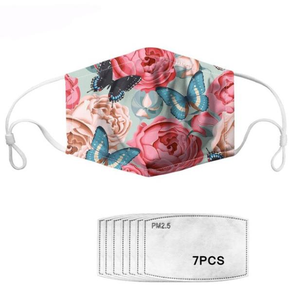 Quality Floral Printed Resusable Mouth Dust Mask wholesale