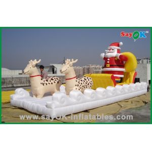 Cheap Christmas Inflatable Holiday Decorations Inflatable Santa Claus and sled for sale
