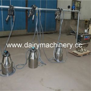 850L Electric Vacuum Pump Milking Machine with 10 Milking Buckets for Dairy