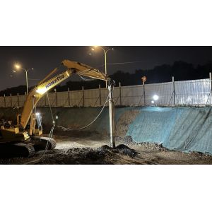 BVEM Vibro Compaction Piling hydraulic vibroflot excavator equipped sharing