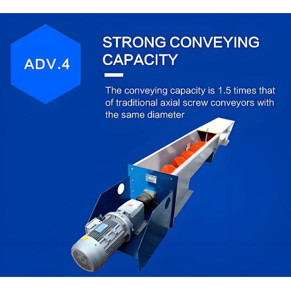 Industrial-Grade U-Channel Spiral-Driven Plastic Granule Cement Mortar Sludge Coal Powder Conveying Equipment