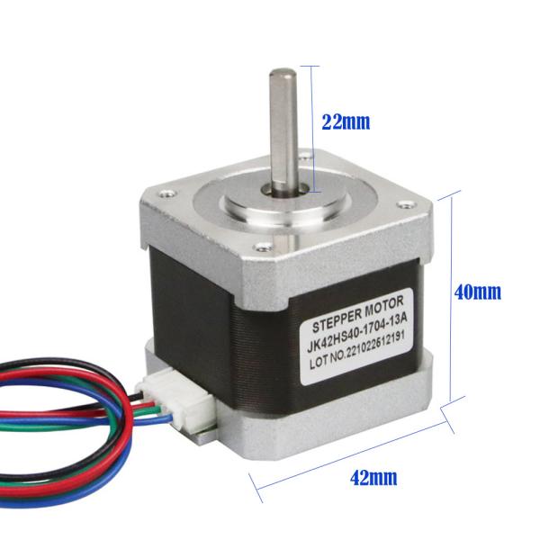 2 Phase 1.8 Degree Bipolar 42Ncm 60oz.In 40mm Body 4-Lead Nema 17 Stepper Motor