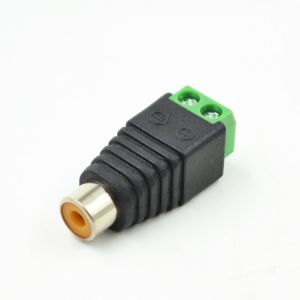 UTP Cat5 Cat6 Cable Audio Video AV Female RCA to Screw Terminal Blocks