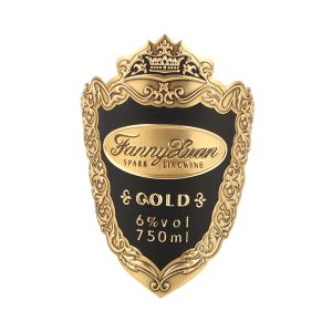 Cheap Customization Metal Wine Labels Roll Pack Texture Metallic Foil Label for Red Wine for sale