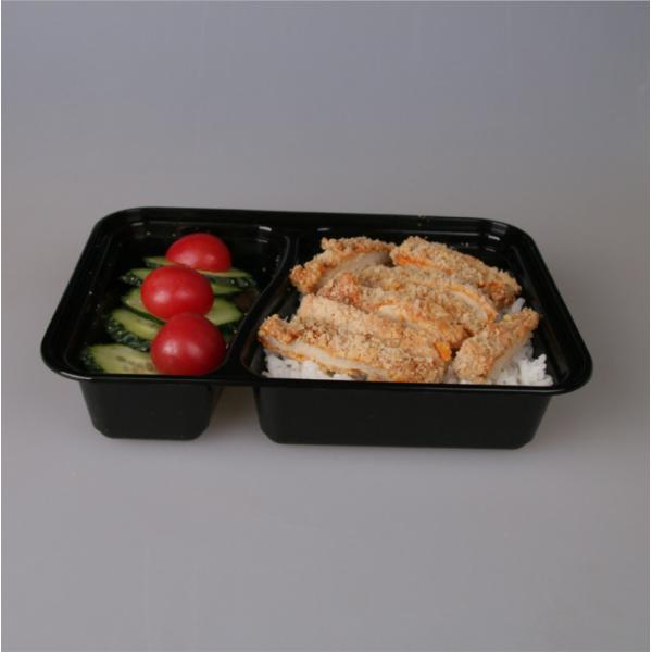Quality Rectangular Plastic Take Away Box Disposable Skid Proof 650ml wholesale