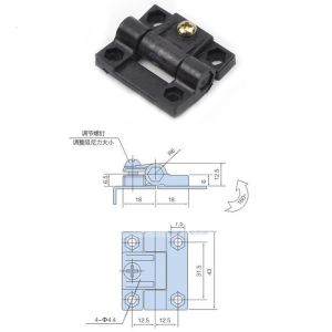 Adjustable Torque Positioning Flat Hinge Constant Level Damper Plastic