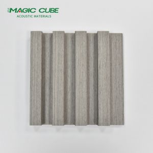Eco-Friendly Fabric Color Style Solid Slat Panel for Interior Decoration