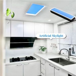 100V-240V Tuya System White Faux Skylight Panels Controlled by Tuya Control