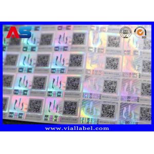 Scratch Off Custom Holographic Stickers Printing With Free Design MOQ 10000pcs