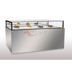 Cheap 1 To 6 Degree Food Display Showcase Ventlation Cooling Bottom Storage for sale