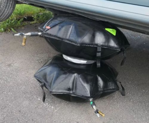 Octagonal structure Spherical lifting air cushion Kevlar and rubber composite