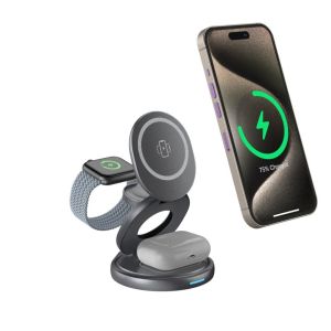Private Mold 3 In 1 Wireless Charging Station for Mobile Phone Earphone Watch