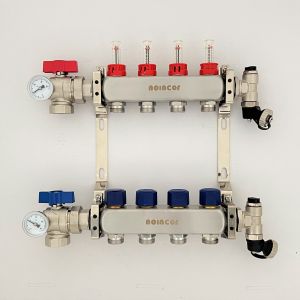 Manifolds for Underfloor Heating System , Stainless Steel Manifold Flow Meter