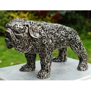 China White Metal Abstract Sculptures Animal Abstract Ornaments on sale