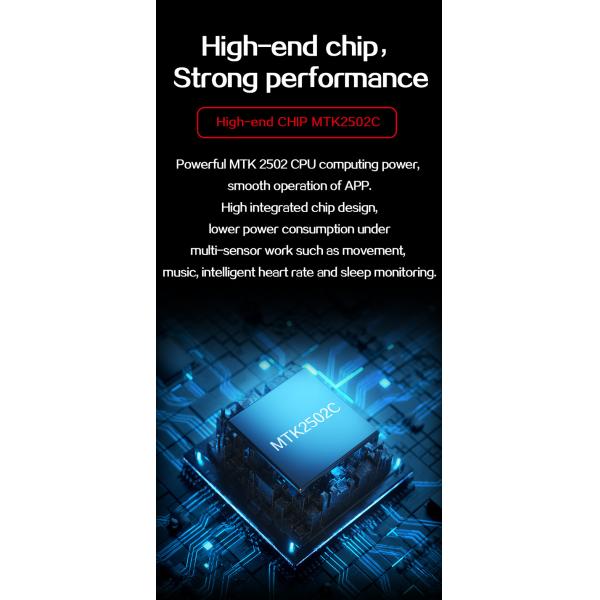 Sleep Monitoring 1.75 Inch T500 Smart Watch 200MAH 3D UI