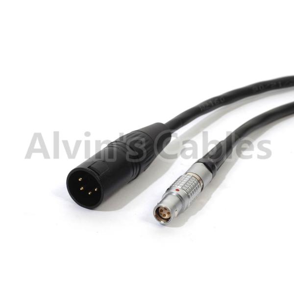 XLR 4 Pin Male to 6 Pin Female Power Cable For Red Epic Scarlet