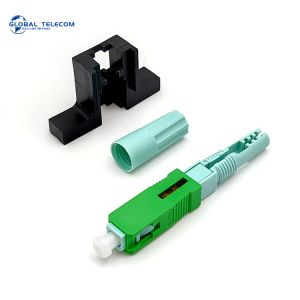 125μm Optical Fiber Fast Connector , Pre polished SC Quick Connector UPC APC