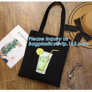 Custom Printed Organic shopping small tote drawstring cotton canvas bag,Eco