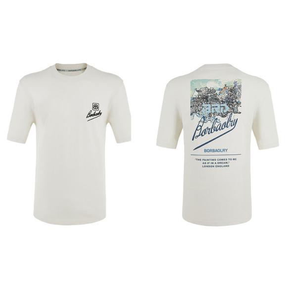 2024 Newest Style Men's Oversize T-Shirt with Custom Embroidered Logo and Solid