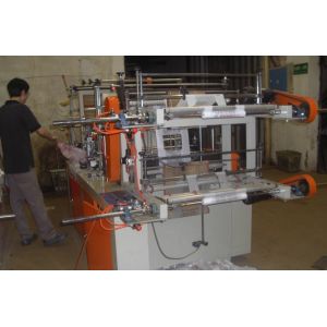 Heat Sealing Cold Cutting Two Layers Bag Making Equipment High Speed