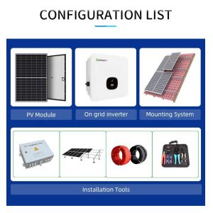 Cheap Mounting On Grid Solar System Home Solar Panel System 6KW 7KW 8KW 9KW for sale