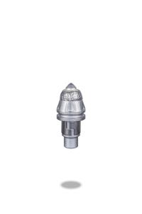 Cheap Round Shank Chisel Bit with Carbide Auger Teeth / Rock bullet tooth for sale