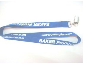 Colorful Silk Screen Printed polyester safety neck lanyards With Metal Hook , 1cm width
