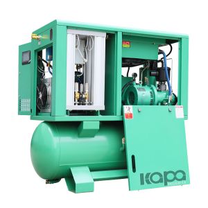 Laser Cutting 15KW 20HP 16 Bar Integrated Screw Air Compressor Mounted With Air